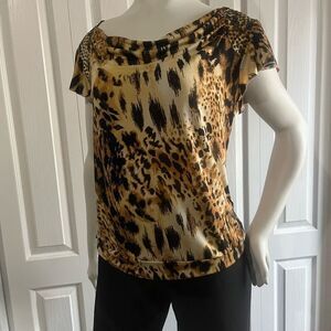 Women animal print blouse